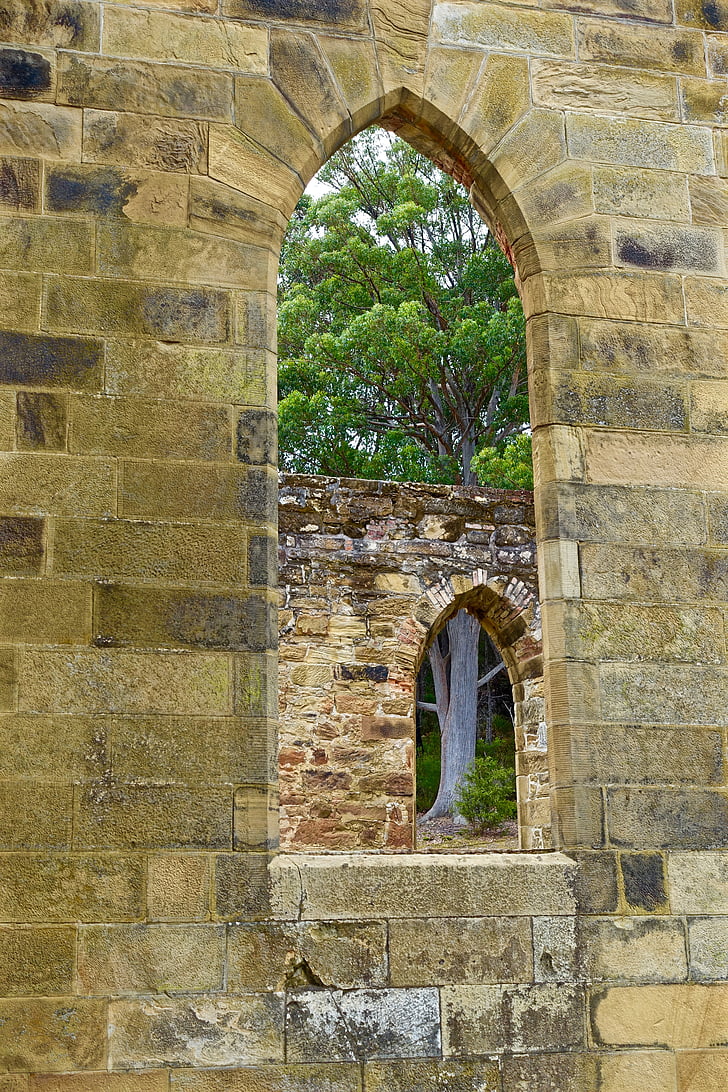 arches, church, ruin, architecture, window, heritage, religion