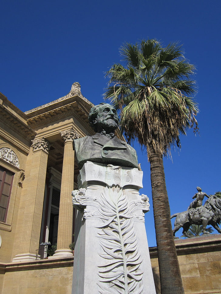 Verdi, Giuseppe verdi, buste, Theater palermo, Palermo, Theater, komponist
