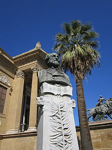 Verdi, Giuseppe verdi, Krūtinė, teatro palermo, Palermo, teatras, kompozitorius