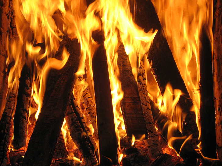 kamin, Firefox, drevo, ogenj, plamen, toplote, strast