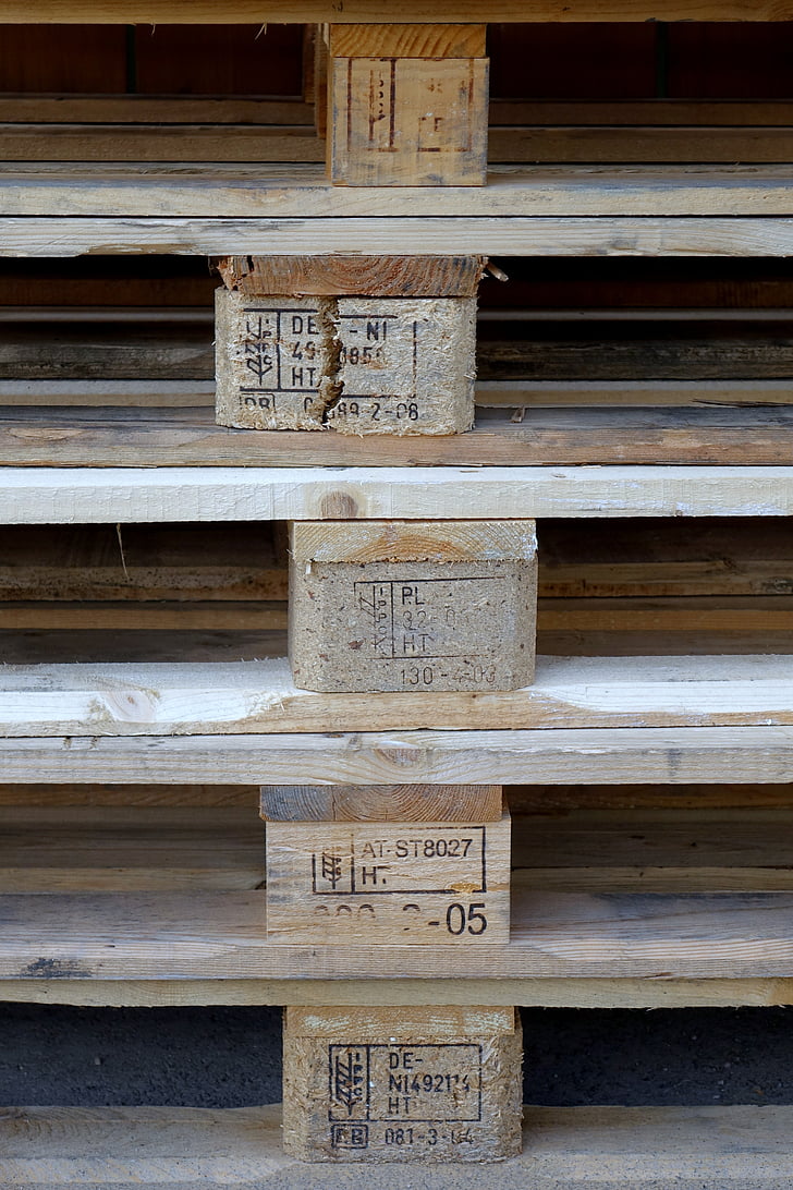 euro pallet, stack, wood, stacked, pallets, wooden pallets, stacked up