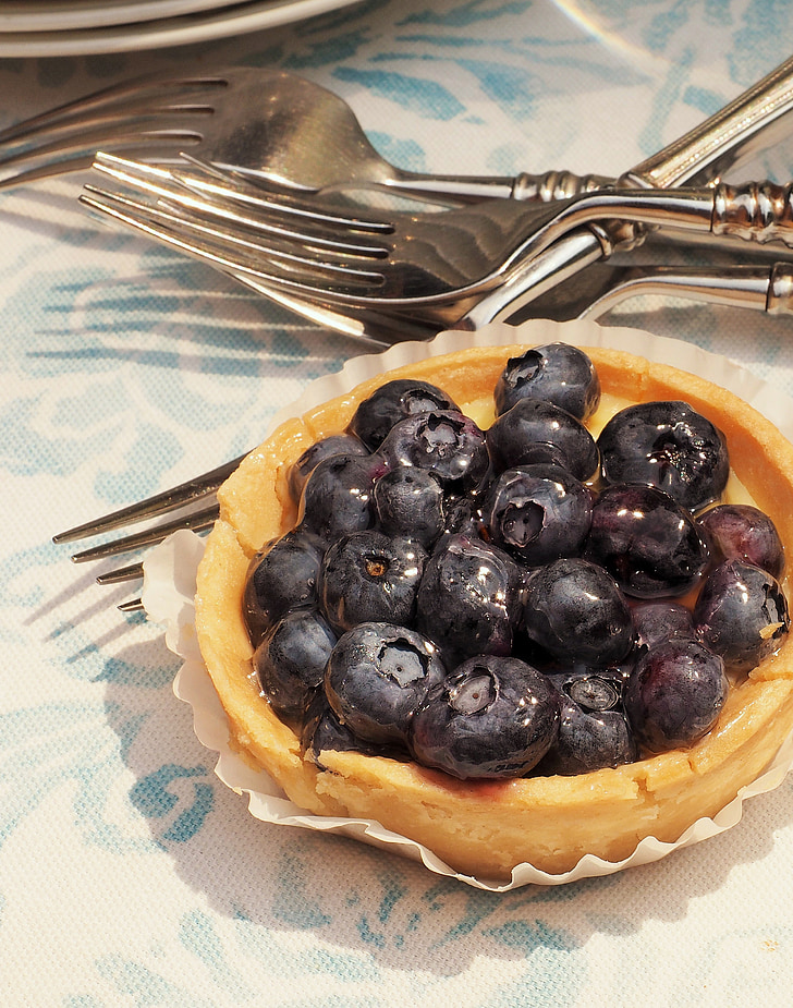 tart, blueberry, dessert, sweet, delicious, food, fruit