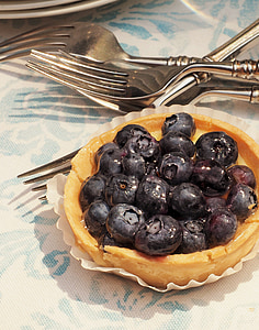 tart, blueberry, dessert, sweet, delicious, food, fruit