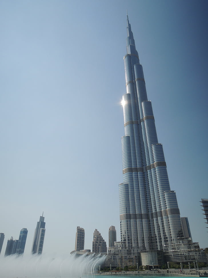 Dubai, Egyesült Arab Emírségek, Emirates, Emirátus, sivatag, Burj khalifa, torony