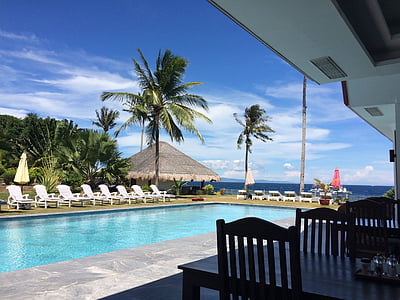 Филиппины, Дума Гетти, знать, из-за, морской курорт мечты, Дерево пальмы, плавательный бассейн, тропический климат