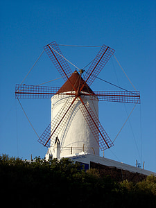mlyn, ES mercadal, Menorca, Baleárske ostrovy, Ostrov
