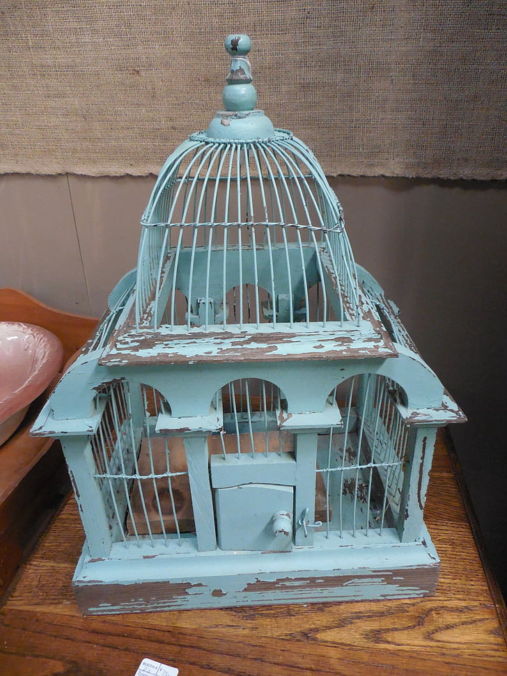victorien, cage à oiseaux, oiseau, conception, Vintage, cage, Retro