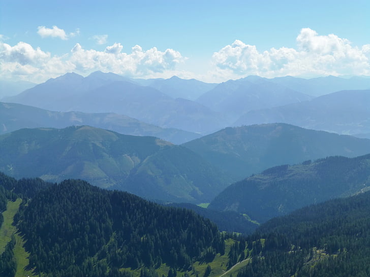 alpski, krajolik, priroda, Prikaz, Austrija, planine, Panorama