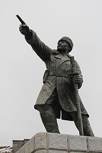 kim chwa-chin statue, statue, hong seong