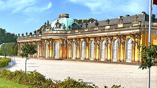 Potsdam, Château, HDR, Palais, bâtiment