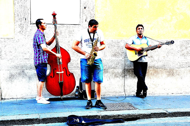 Rome, đường, nghệ thuật đường phố, âm nhạc phức tạp