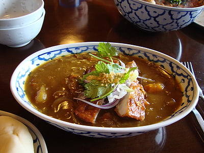 de curry, Japonés, Asia, alimentos, cena, oriental, plato