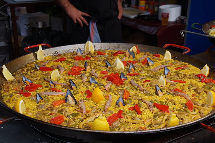 Tenerife, paella, büyük, Festivali, İspanya, Kanarya Adaları, yemek