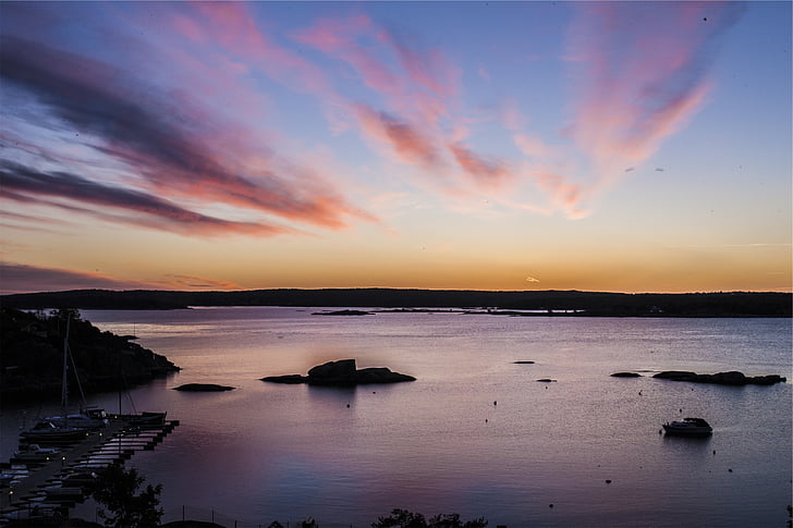 seashore, sunset, photography, dusk, sky, lake, water