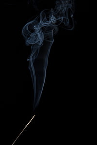 non, fire, incense, abstract, smoke - Physical Structure, backgrounds, black Color
