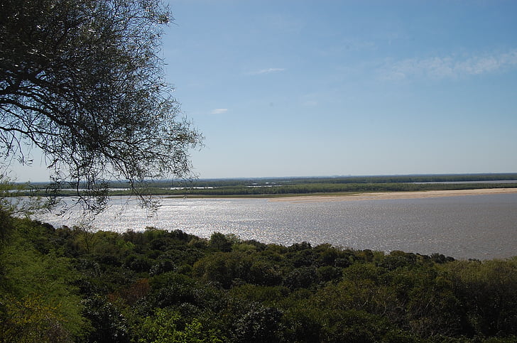 de rivier Paraná, Parana entre rios, natuur, landschap, Ros, rivier, Argentinië