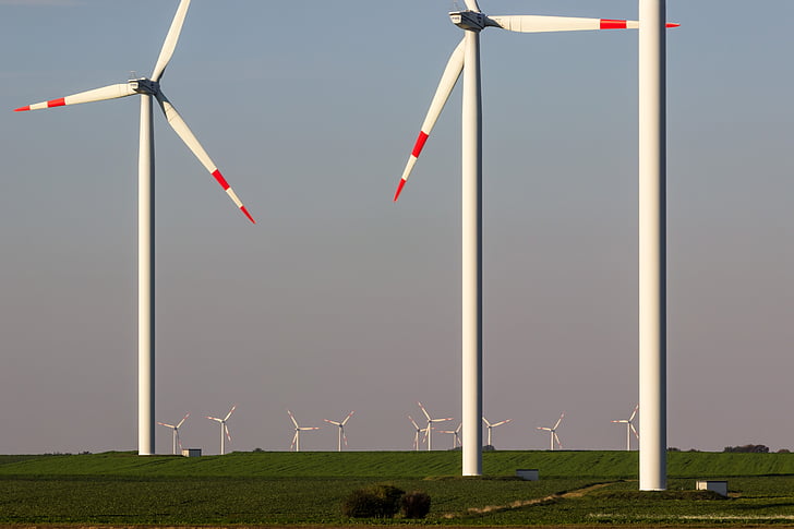 Pinwheel, windräder, windenergie, windenergie, energie, milieutechnologie, hernieuwbare energie