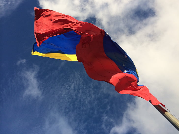 flag, venezuela, pole