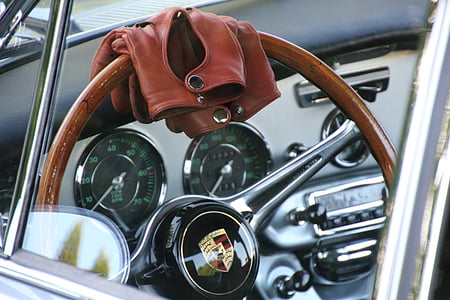 Porsche c, кормилното колело, кожена ръкавица, кола, Транспорт, земя превозно средство, табло