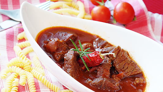 goulash, meat, beef, court, main course, cook, eat