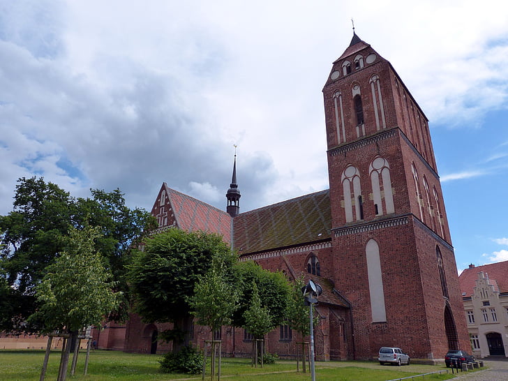 Güstrow, Mecklenburg, Mecklenburg-Vorpommern, kyrkan, dom, Domkyrkan, historiskt sett