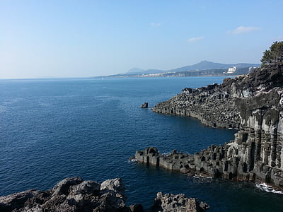 Isla de Jeju, hexágono, acantilado