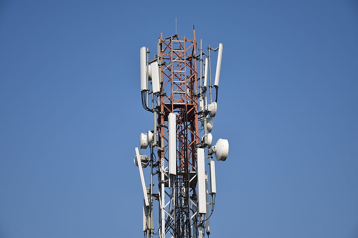 Mobile, tour, réseau, communication, antenne