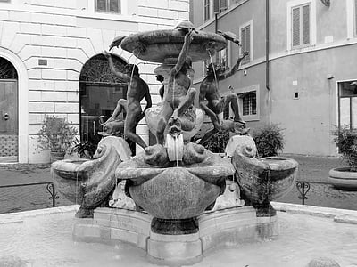 Fontana tartarughe, Piazza mattei, Rím