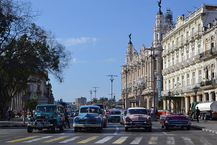 Havana, Cuba, Caribbean, phố cổ, mặt tiền, con người, còn sống