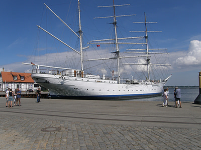 brod, Gorch fock, školski brod, Baltičko more, ratni brod