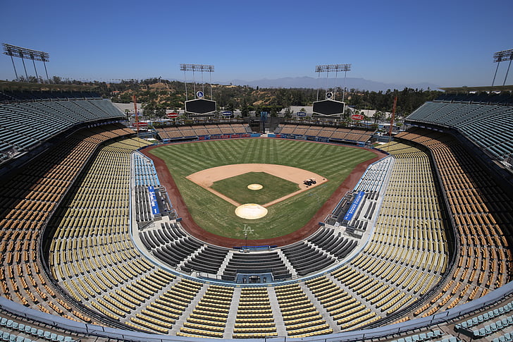 Dodgers, La, baseball-feltet, stadion