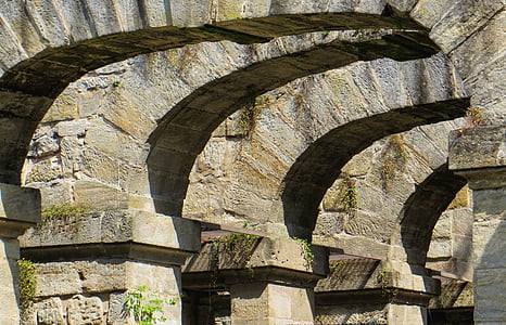архитектура, арка, храма, Антик, камък, кръгла арка, stuetztpfeiler