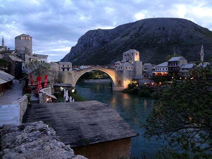 Bosna, Mostar, Hercegovini, Evropi, potovanja, mejnik, Zgodovina