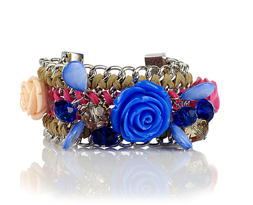 pulsera, joyería, MS, mujer, color de rosa, flor, Packshot
