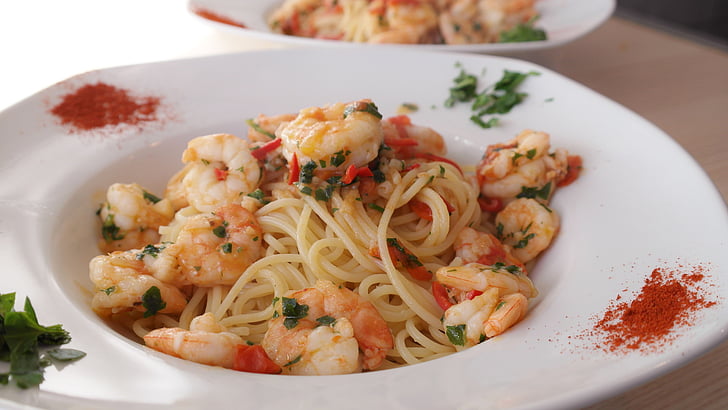 špageti, tjestenina, rezanci, hrana, jesti, kuhati, ploča
