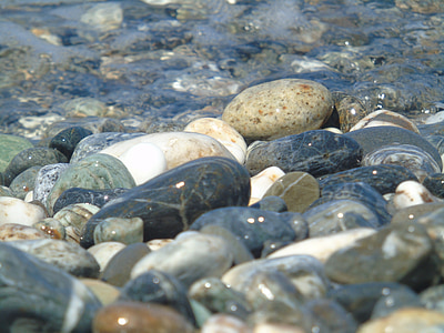 kamenčki, kamni, kamnine, vode, narave, morje