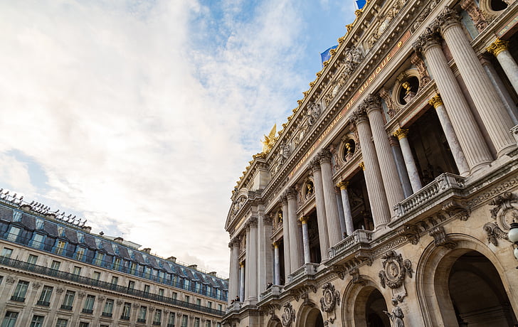 mimari, balkon, Bina, sütunlar, tarihi, Palais Garnier'e, sütunlar