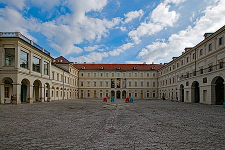 Stadtschloss, Weimar, Turyngia Niemcy, Niemcy, Stare Miasto, stary budynek, atrakcje turystyczne