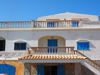 rumah, Teras atap, balkon, Holiday rumah, Mallorca, Teluk pollensa, gumpalan es