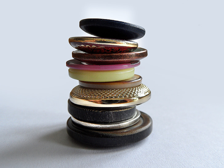 buttons, fashion, torre, colors, stack