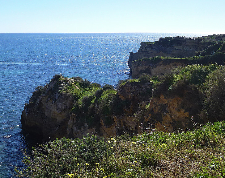 Algarve, Portugal, Rock, zee