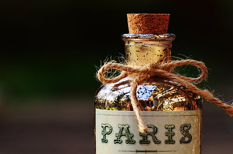 flaska, Paris, Cork, glas, glasflaska, flaskhals, dryck