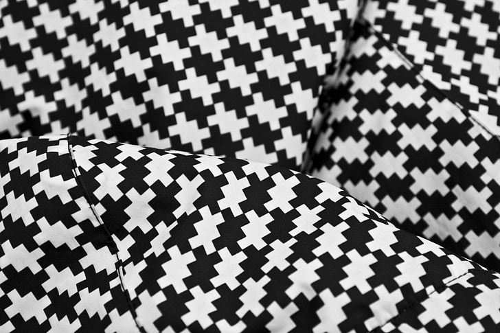 texture, white, black, pattern, fabric, cushions, furniture