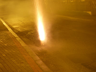 vuurwerk, de uitbarsting, Voorbeeld, het feest van de, Oudejaarsavond, Nieuwjaarsdag, branden