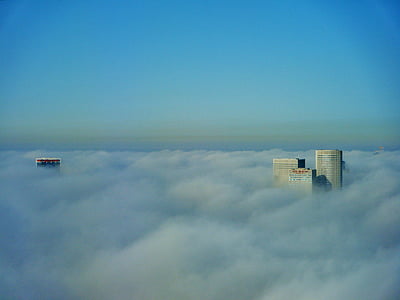 mrakodrap, oblaky, budova, Urban, Sky, Izrael, Tel aviv