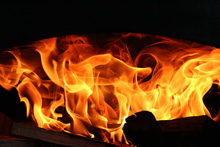uguns, Heiss, kamīns, mājīgs, siltuma, liesma