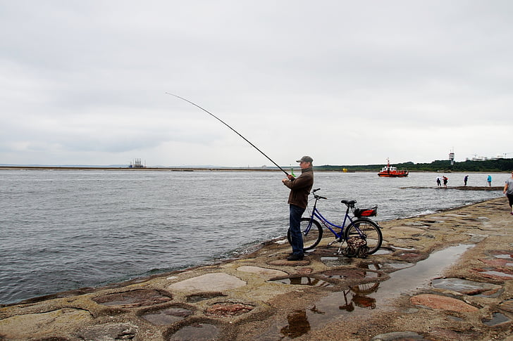 havet, fiskaren, fiske, stång, Catcher, Östersjön