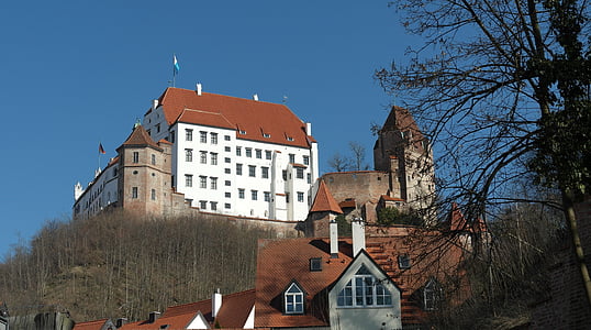 landshut, city, bavaria, historically, trausnitz castle, places of interest, middle ages