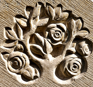 tree of life, art, stone, sculpture, relief