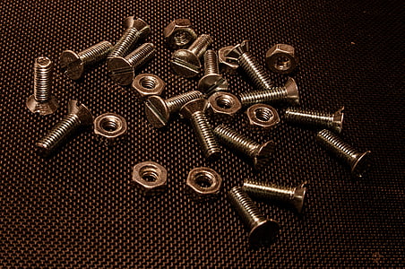 screw, mother, metal, iron, thread, bolt, steel